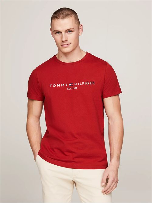 t-shirt uomo rossa TOMMY HILFIGER | MW0MW11797XNN